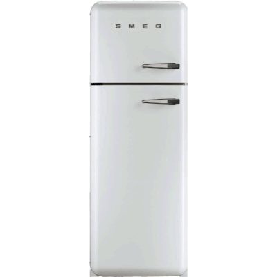 Smeg FAB30LFW 60cm 'Retro Style' Fridge Freezer in White with Left Hand Hinge Smeg FAB30LFW 60cm 'Retro Style' Fridge Freezer in White with Left Hand Hinge